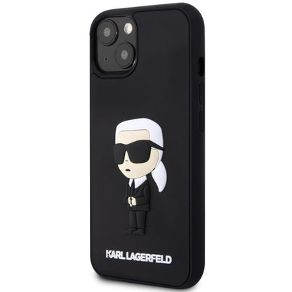 Futrola za Apple iPhone 14 Plus, Karl Lagerfeld, 3D Rubber Ikonik Karl, Crna