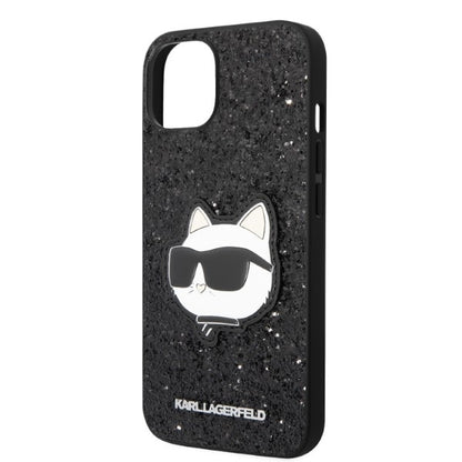 Futrola za Apple iPhone 14 Plus, Karl Lagerfeld, Glitter Choupette Patch, Crna