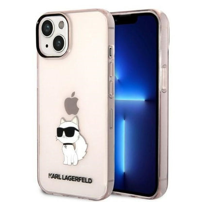 Futrola za Apple iPhone 14 Plus, Karl Lagerfeld, Ikonik Choupette, Roza