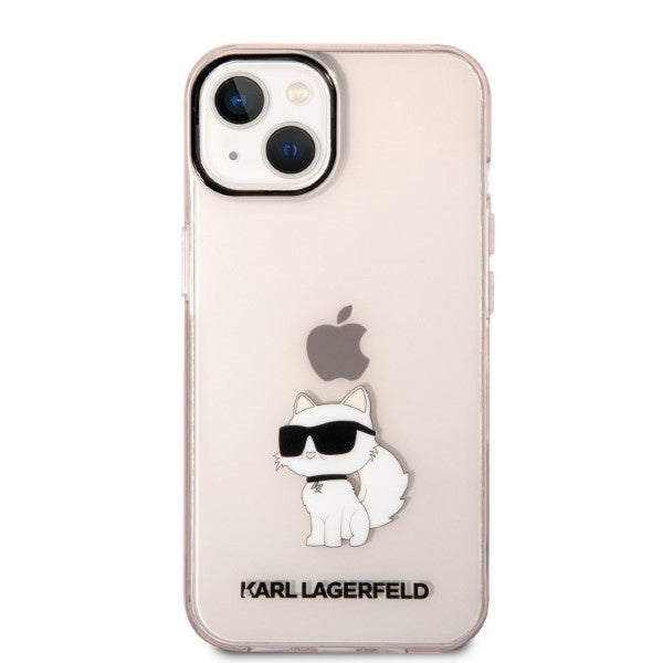 Futrola za Apple iPhone 14 Plus, Karl Lagerfeld, Ikonik Choupette, Roza