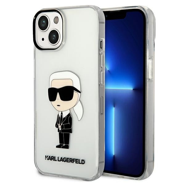 Futrola za Apple iPhone 14 Plus, Karl Lagerfeld, Ikonik Karl, Prozirna