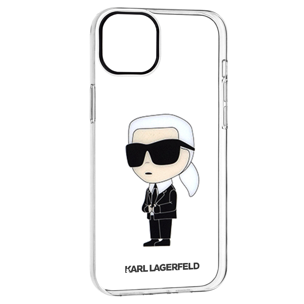 Futrola za Apple iPhone 14 Plus, Karl Lagerfeld, Ikonik Karl, Prozirna