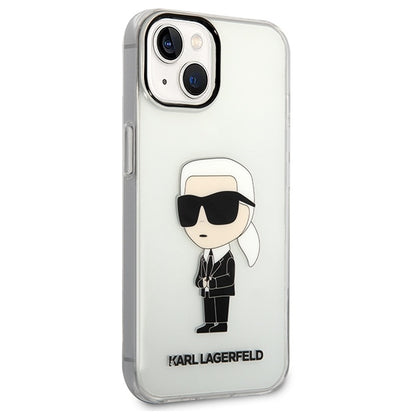 Futrola za Apple iPhone 14 Plus, Karl Lagerfeld, Ikonik Karl, Prozirna