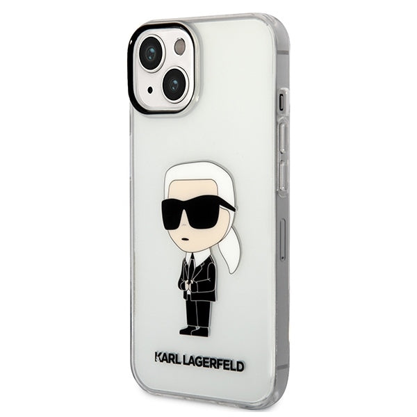 Futrola za Apple iPhone 14 Plus, Karl Lagerfeld, Ikonik Karl, Prozirna