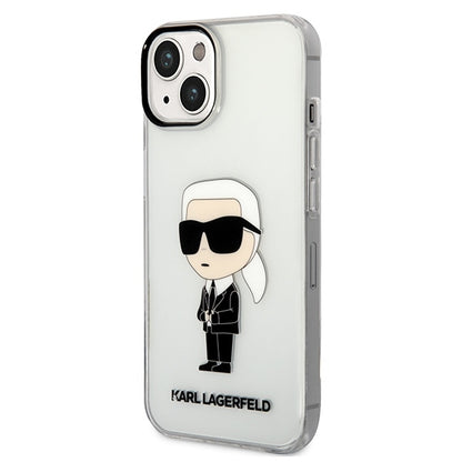 Futrola za Apple iPhone 14 Plus, Karl Lagerfeld, Ikonik Karl, Prozirna