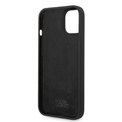 Futrola za Apple iPhone 14 Plus, Karl Lagerfeld, Silikonska Karl's Head, Crna