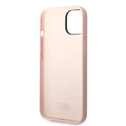Futrola za Apple iPhone 14 Plus, Karl Lagerfeld, Silikonska Karl's Head, Roza