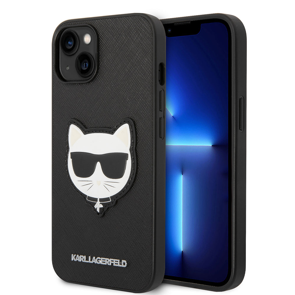 Futrola za Apple iPhone 14 Plus, Karl Lagerfeld, Saffiano Choupette's Head, Crna