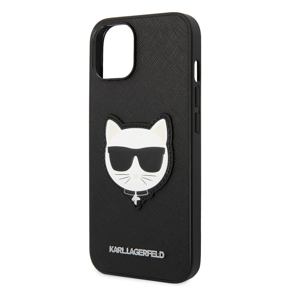 Futrola za Apple iPhone 14 Plus, Karl Lagerfeld, Saffiano Choupette's Head, Crna