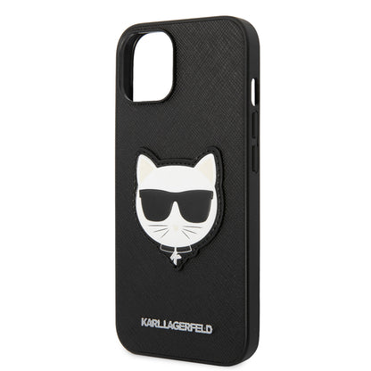 Futrola za Apple iPhone 14 Plus, Karl Lagerfeld, Saffiano Choupette's Head, Crna