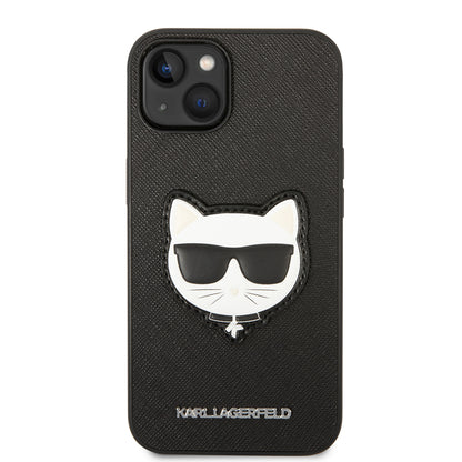 Futrola za Apple iPhone 14 Plus, Karl Lagerfeld, Saffiano Choupette's Head, Crna
