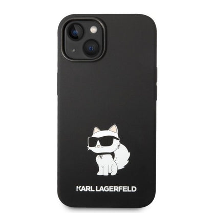 Futrola za Apple iPhone 14 Plus, Karl Lagerfeld, Silikonska Choupette, Crna