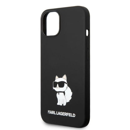 Futrola za Apple iPhone 14 Plus, Karl Lagerfeld, Silikonska Choupette, Crna