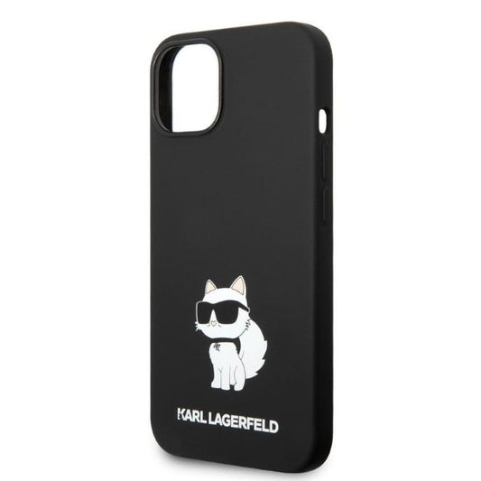 Futrola za Apple iPhone 14 Plus, Karl Lagerfeld, Silikonska Choupette, Crna