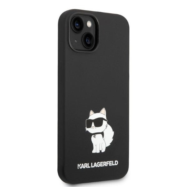 Futrola za Apple iPhone 14 Plus, Karl Lagerfeld, Silikonska Choupette, Crna
