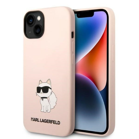 Futrola za Apple iPhone 14 Plus, Karl Lagerfeld, Silicone Choupette, Roza
