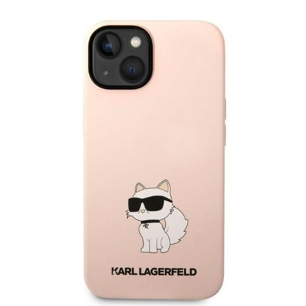 Futrola za Apple iPhone 14 Plus, Karl Lagerfeld, Silicone Choupette, Roza