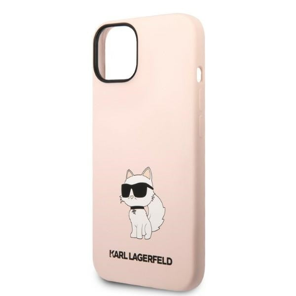 Futrola za Apple iPhone 14 Plus, Karl Lagerfeld, Silicone Choupette, Roza