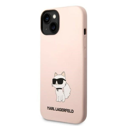 Futrola za Apple iPhone 14 Plus, Karl Lagerfeld, Silicone Choupette, Roza