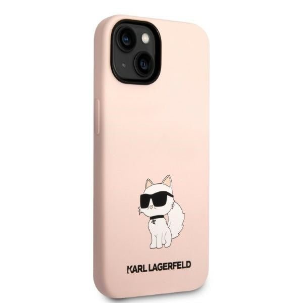 Futrola za Apple iPhone 14 Plus, Karl Lagerfeld, Silicone Choupette, Roza