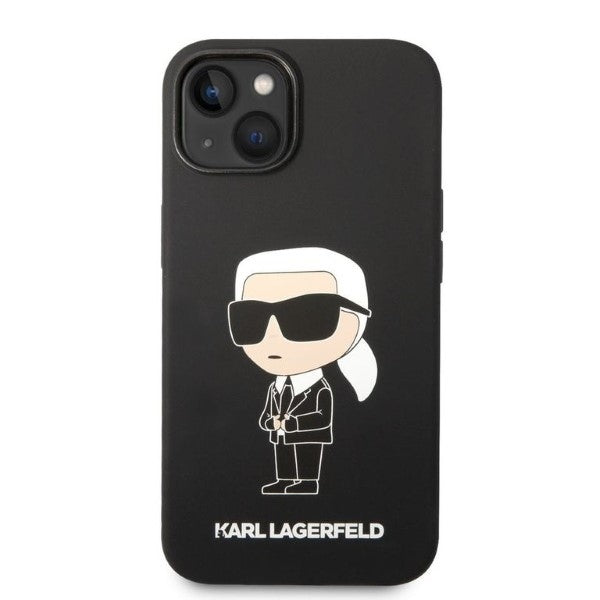 Futrola za Apple iPhone 14 Plus, Karl Lagerfeld, Silicone Ikonik Karl, Crna