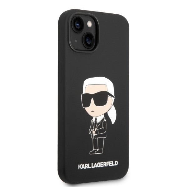 Futrola za Apple iPhone 14 Plus, Karl Lagerfeld, Silicone Ikonik Karl, Crna