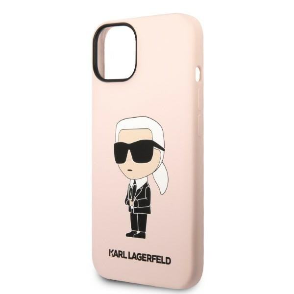 Futrola za Apple iPhone 14 Plus, Karl Lagerfeld, Silicone Ikonik Karl, Roza