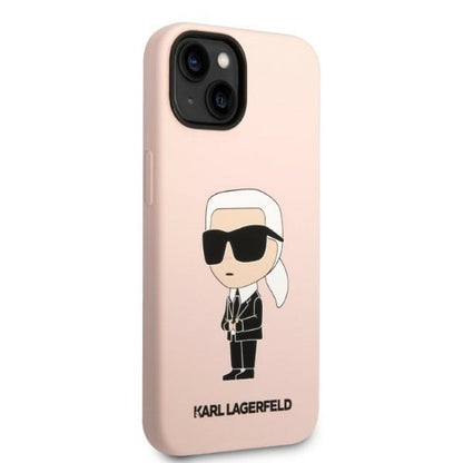 Futrola za Apple iPhone 14 Plus, Karl Lagerfeld, Silicone Ikonik Karl, Roza