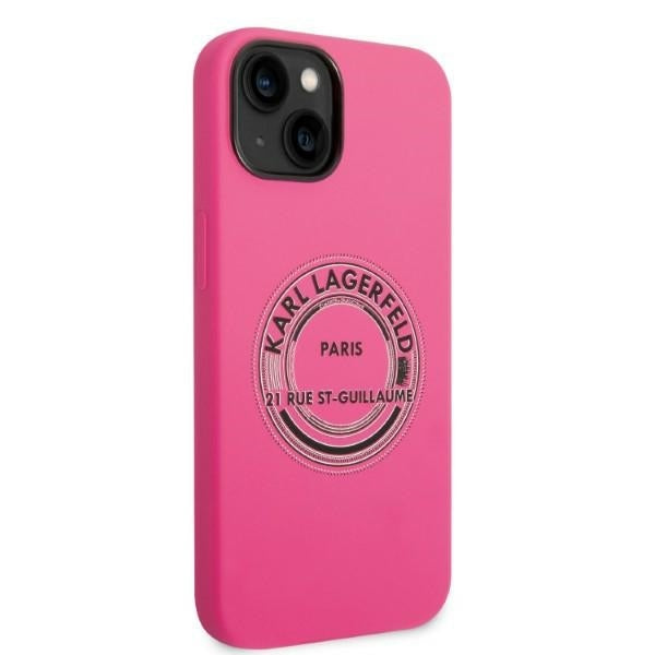 Futrola za Apple iPhone 14 Plus, Karl Lagerfeld, Silikon RSG, Roza