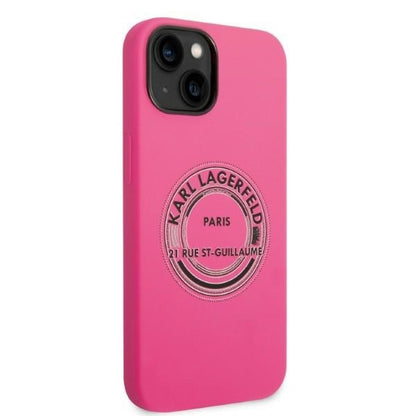 Futrola za Apple iPhone 14 Plus, Karl Lagerfeld, Silikon RSG, Roza