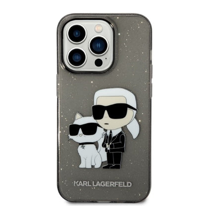Futrola za Apple iPhone 14 Pro, Karl Lagerfeld, Glitter Karl & Choupette, Crna