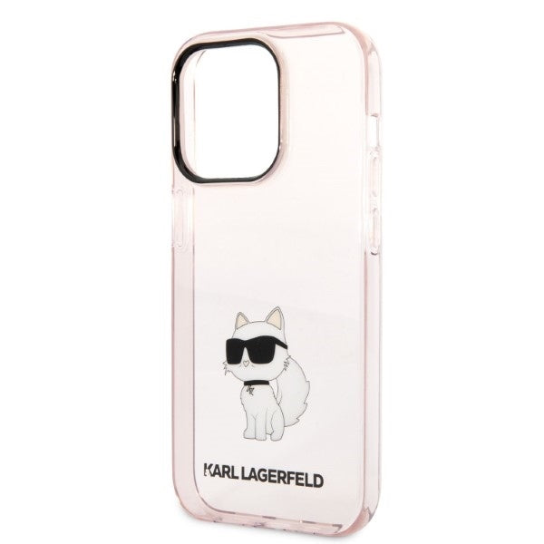Futrola za Apple iPhone 14 Pro, Karl Lagerfeld, Ikonik Choupette, Roza
