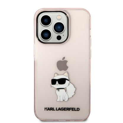 Futrola za Apple iPhone 14 Pro, Karl Lagerfeld, Ikonik Choupette, Roza