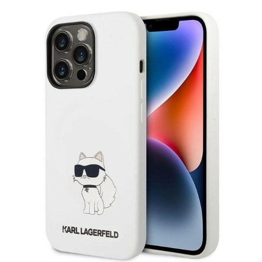 Futrola za Apple iPhone 14 Pro, Karl Lagerfeld, Silicone Choupette, Bijela