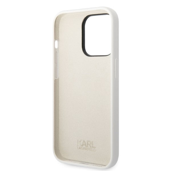 Futrola za Apple iPhone 14 Pro, Karl Lagerfeld, Silicone Choupette, Bijela