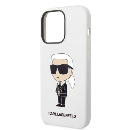 Futrola za Apple iPhone 14 Pro, Karl Lagerfeld, Silicone Ikonik NFT, Bijela
