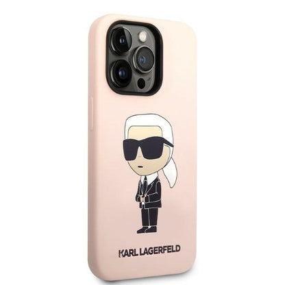 Futrola za Apple iPhone 14 Pro, Karl Lagerfeld, Silicone Ikonik NFT, Roza