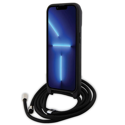 Futrola za Apple iPhone 14 Pro, Karl Lagerfeld, Saffiano Crossbody Metal Pin Karl & Choupette, Crna