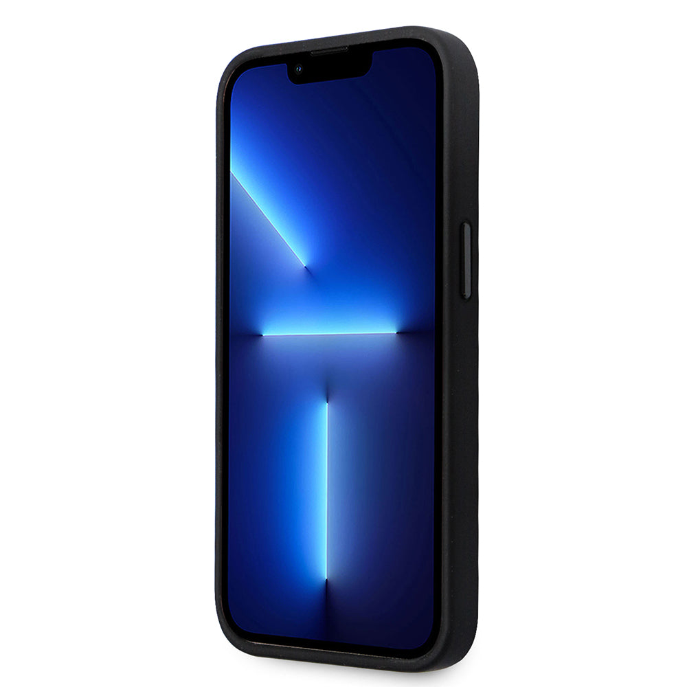 Futrola za Apple iPhone 14 Pro, Karl Lagerfeld, Silicone Ikonik Karl Metal, Crna