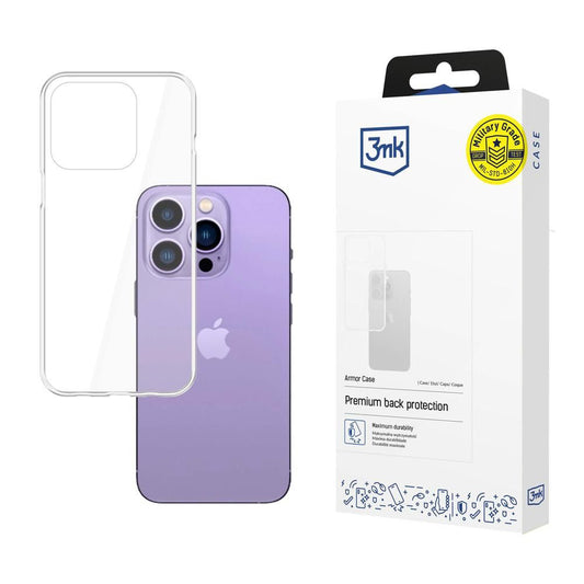 Maska za Apple iPhone 14 Pro Max, 3MK, Armor, Prozirna