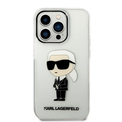Futrola za Apple iPhone 14 Pro Max, Karl Lagerfeld, Ikonik Karl, Prozirna