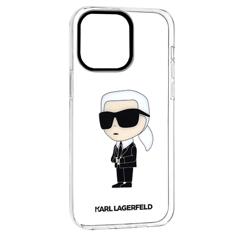 Futrola za Apple iPhone 14 Pro Max, Karl Lagerfeld, Ikonik Karl, Prozirna