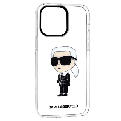 Futrola za Apple iPhone 14 Pro Max, Karl Lagerfeld, Ikonik Karl, Prozirna