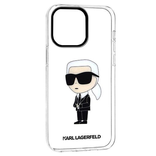 Futrola za Apple iPhone 14 Pro Max, Karl Lagerfeld, Ikonik Karl, Prozirna