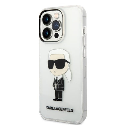Futrola za Apple iPhone 14 Pro Max, Karl Lagerfeld, Ikonik Karl, Prozirna