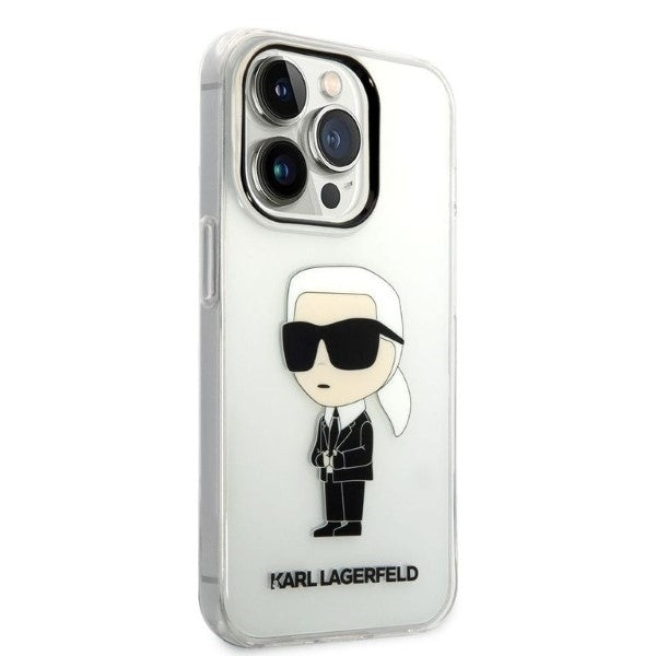 Futrola za Apple iPhone 14 Pro Max, Karl Lagerfeld, Ikonik Karl, Prozirna