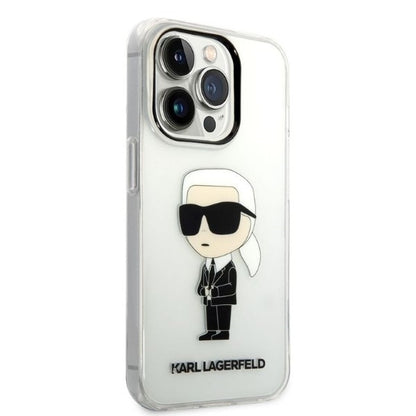 Futrola za Apple iPhone 14 Pro Max, Karl Lagerfeld, Ikonik Karl, Prozirna