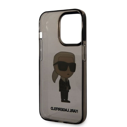 Futrola za Apple iPhone 14 Pro Max, Karl Lagerfeld, IML Ikonik NFT, Crna