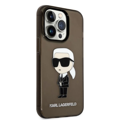 Futrola za Apple iPhone 14 Pro Max, Karl Lagerfeld, IML Ikonik NFT, Crna