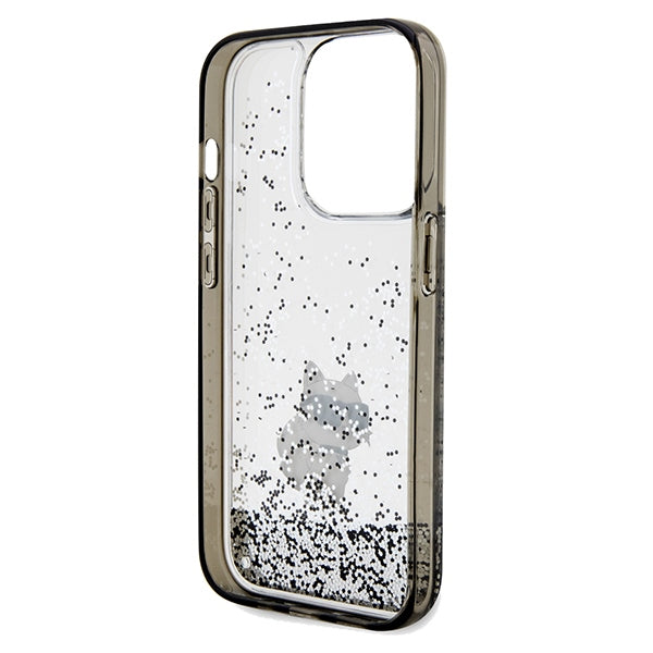 Futrola za Apple iPhone 14 Pro Max, Karl Lagerfeld, Liquid Glitter Choupette, Prozirna